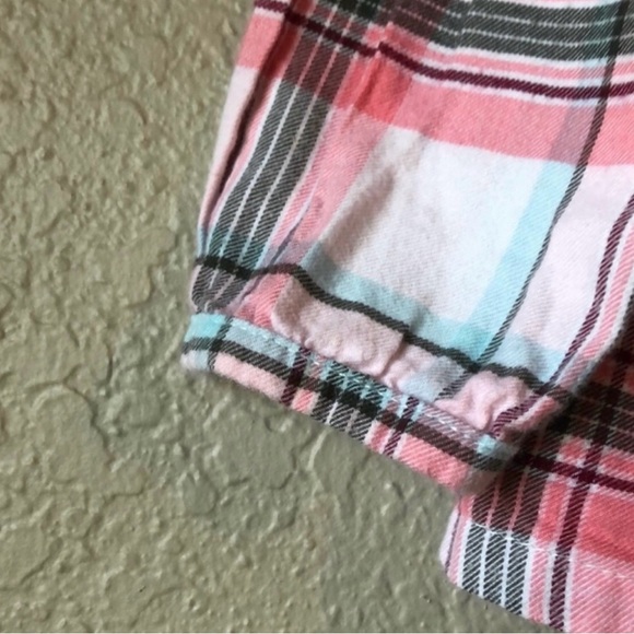 Carter’s Shirt Girls Pink Plaid Casual Preppy Long Sleeve Shirt Top Toddler 4T - Picture 3 of 13